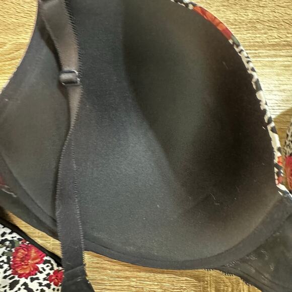 Torrid Curve Bra Womens Size 50C Animal Floral‎ Print Padded Nylon Lace Spandex - Picture 7 of 11